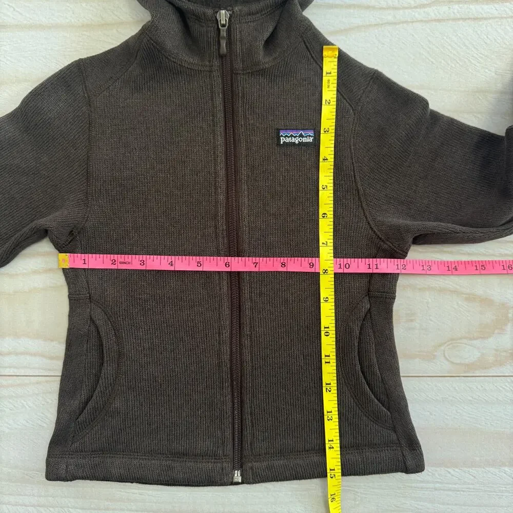 Patagonia Better Sweater Hoody Toddler Girls XXS (3-4) Full Zip Fleece Jacket
